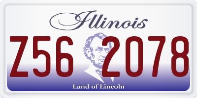IL license plate Z562078