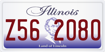 IL license plate Z562080