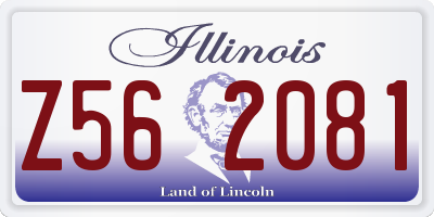IL license plate Z562081