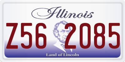 IL license plate Z562085