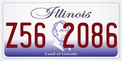 IL license plate Z562086