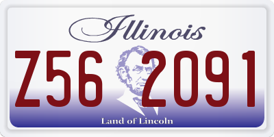 IL license plate Z562091