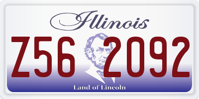 IL license plate Z562092