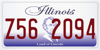 IL license plate Z562094