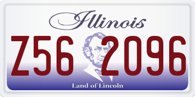 IL license plate Z562096