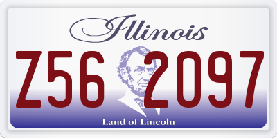 IL license plate Z562097