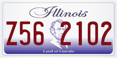 IL license plate Z562102