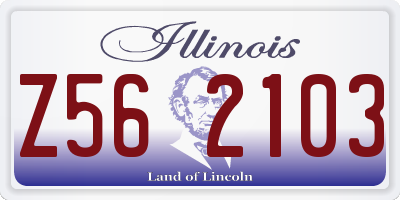 IL license plate Z562103
