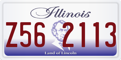 IL license plate Z562113