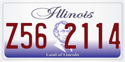 IL license plate Z562114
