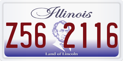 IL license plate Z562116