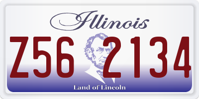 IL license plate Z562134