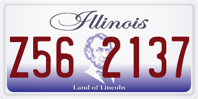 IL license plate Z562137