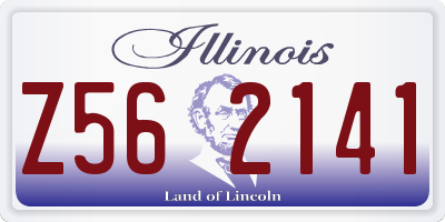 IL license plate Z562141