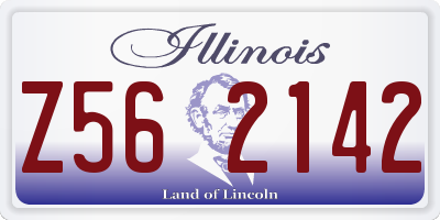 IL license plate Z562142