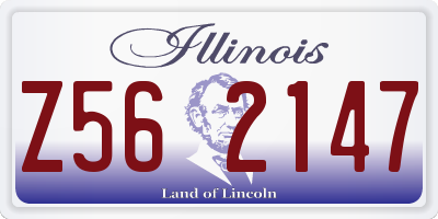 IL license plate Z562147