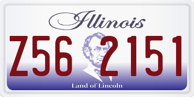 IL license plate Z562151