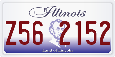 IL license plate Z562152