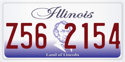 IL license plate Z562154