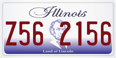 IL license plate Z562156