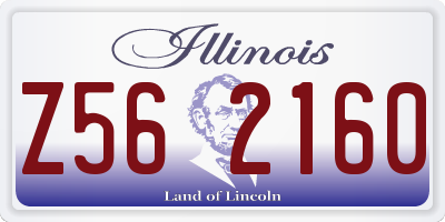IL license plate Z562160