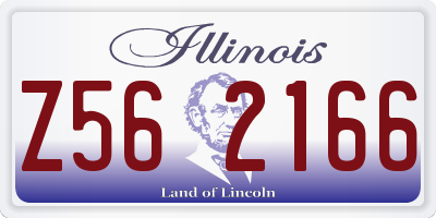 IL license plate Z562166