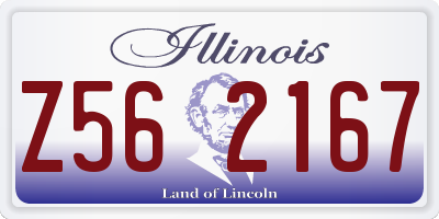 IL license plate Z562167
