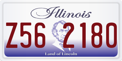IL license plate Z562180