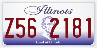 IL license plate Z562181