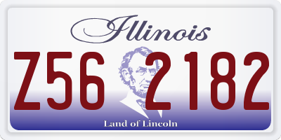IL license plate Z562182