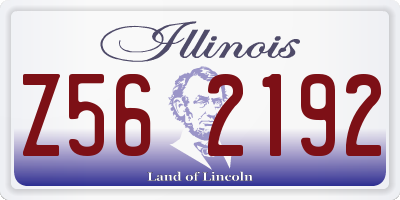 IL license plate Z562192
