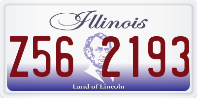 IL license plate Z562193