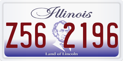 IL license plate Z562196