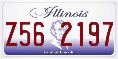 IL license plate Z562197
