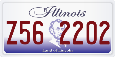 IL license plate Z562202