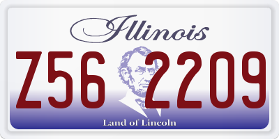 IL license plate Z562209