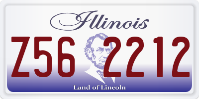 IL license plate Z562212