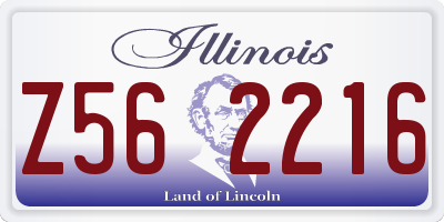 IL license plate Z562216