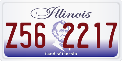 IL license plate Z562217