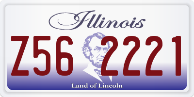 IL license plate Z562221