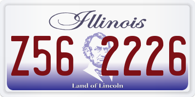 IL license plate Z562226