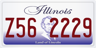 IL license plate Z562229