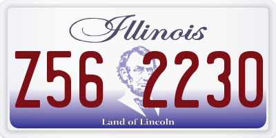 IL license plate Z562230