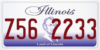 IL license plate Z562233