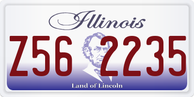 IL license plate Z562235
