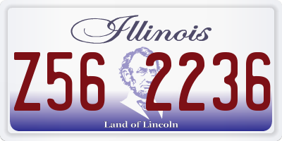 IL license plate Z562236