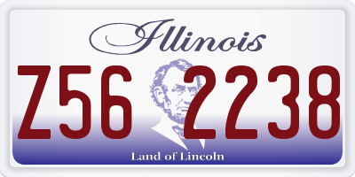 IL license plate Z562238