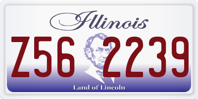 IL license plate Z562239