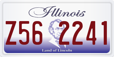 IL license plate Z562241