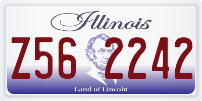 IL license plate Z562242